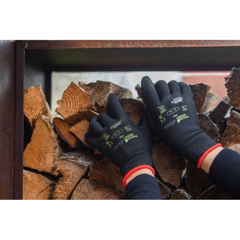 Keron ThinkGreen Pro Gloves Nitrile Foam Size 8/M Black