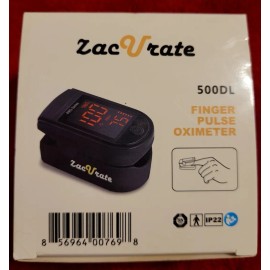 Zacurate 500DL Pro Black Finger Pulse Oximeter Oxygen Saturation Meter NIB