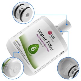 LG 4 Pack LG LT500P Refrigerator Water Filter for 5231JA2002A Kenmore 9890