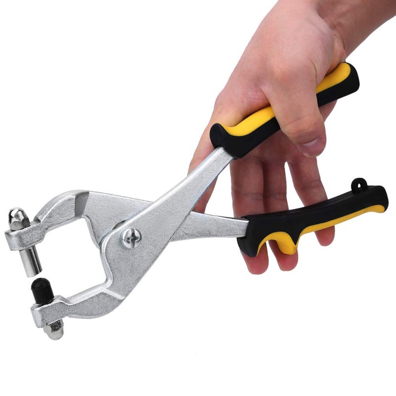 Joyzan Ceiling Grid Punch Pliers, Metal Punching Sheet Hole Pliers
