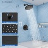 Airuida Shower Faucet Set,8 Inch Round Rainfall Shower Head,SUS304 Stainless
