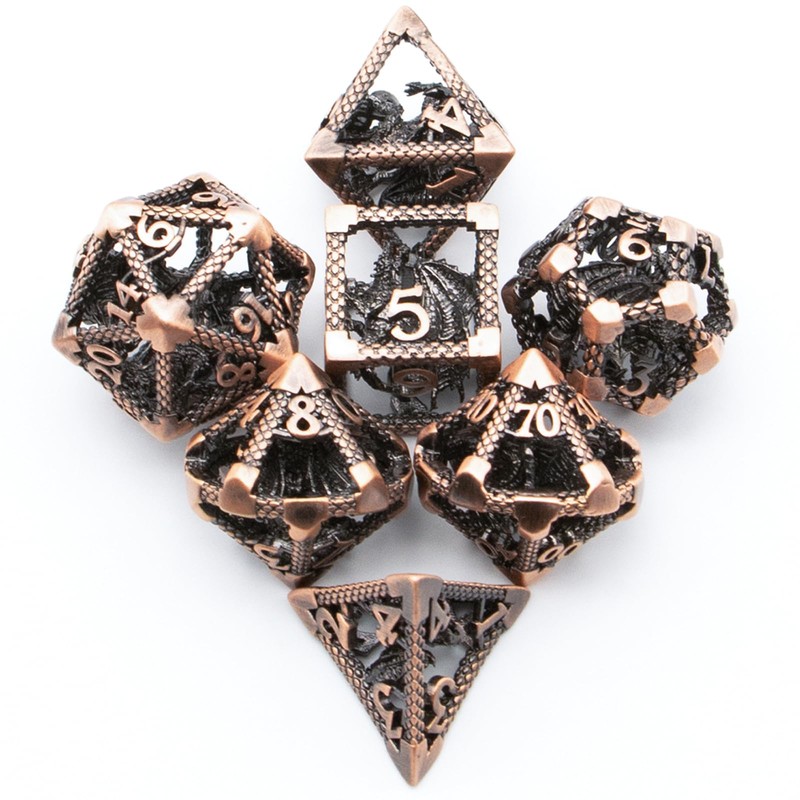 HNCCESG D&D Dice, Dungeons and Dragons Metal Dice Set of