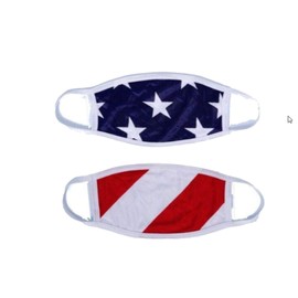 Patriotic Face Mask: 3 Pack: Double-Ply, Poly/Cotton Washable