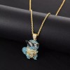 Alien Technology Collar Squirtle Pokemón Anime Fantasía Joyería Cadena Regalo