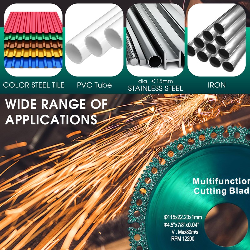 ‎5 Pack 4.5 Inch Indestructible Disc for Grinder, Indestructible Disc