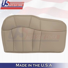 US Auto Seat Cover Inc 1999 to 2002 Fits Chevy Silverado Rear Bench Driver Bottom Leather Cover Tan