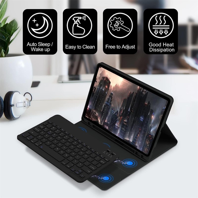 Tab S9 Series Tablet Protective Case + Keyboard ABS Keys