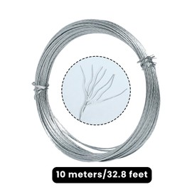32.8 Feet/10 Meters Picture Hanging Wire,Braided Picture Steel Wire Heavy for Mirror Hanging Photo Frames Picture Artworks
