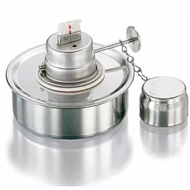 AAProTools 100ml Stainless Steel Alcohol Lamp Thickened Laboratory Chemistry Alcohol Burner Dental Lad Lamp with Screw and Wick DS-1456