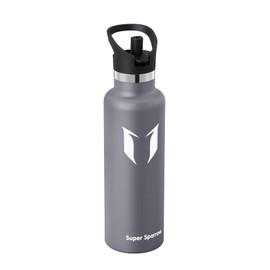 Super Sparrow Water Bottle Stainless Steel 18/8 - Metal Water Bottle - 1L - Vacuum Insulated Water Bottles - Water Bottle with Straw Lid - Sports Bottle Flask for Gym, Travel, Sports