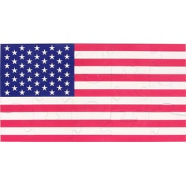 Flag Shaped Puzzle - Made in USA