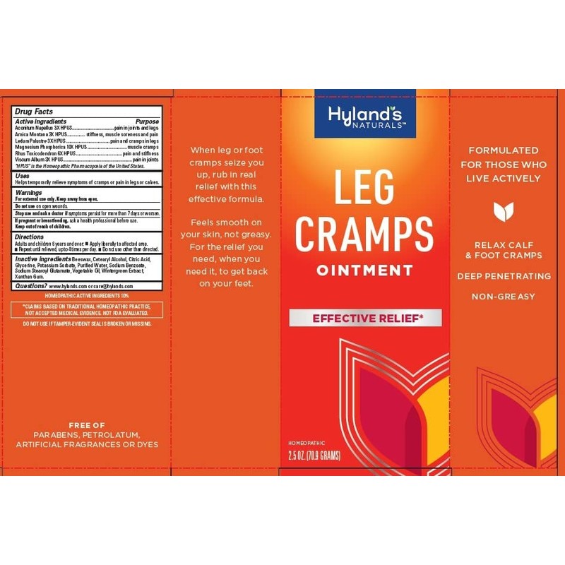 Hyland's Leg Cramps Ointment 2.50 oz (Pack of 2)
