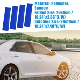 A ABSOPRO Cars Truck SUV Universal Safety Seat Belt Pads Cover Blue (Set of 4)