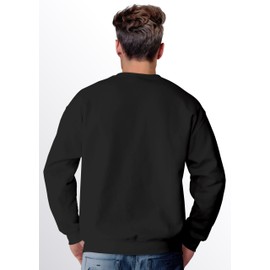 MoonWorks® Sweatshirt Men's Christmas Grinch Mimimi Halts Maul Saying Christmas Muffler Print Ugly Xmas Sweater Crew Neck Jumper, black