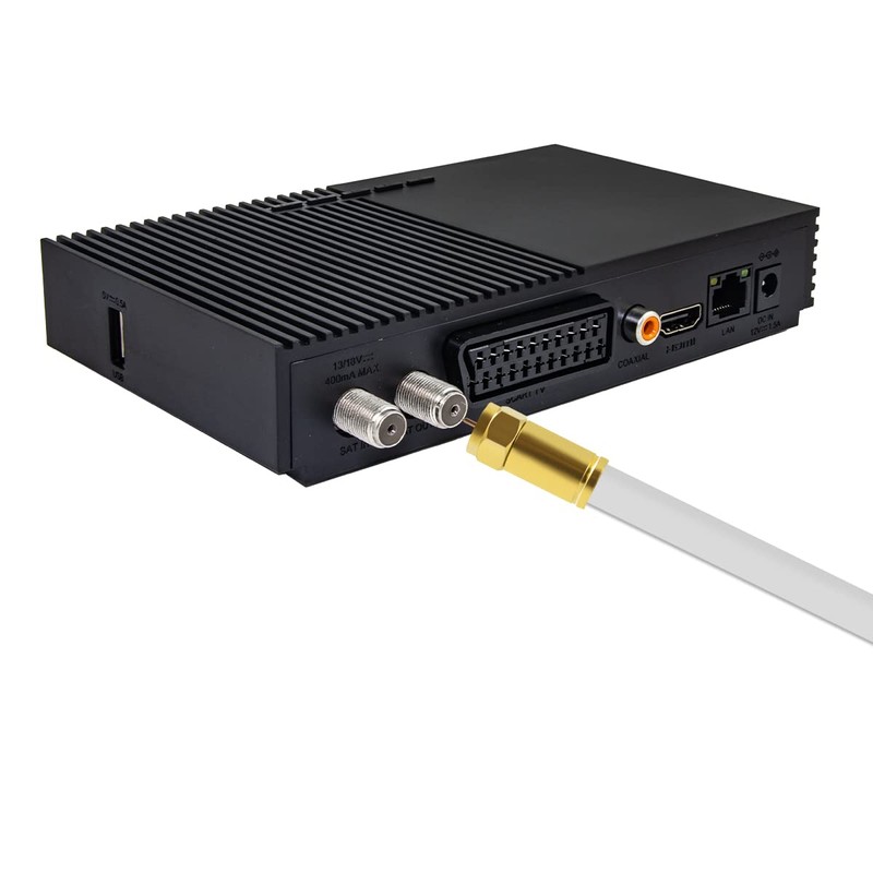 Sterndiscount 25 m SAT Cable 135 dB Ultra HD 4K