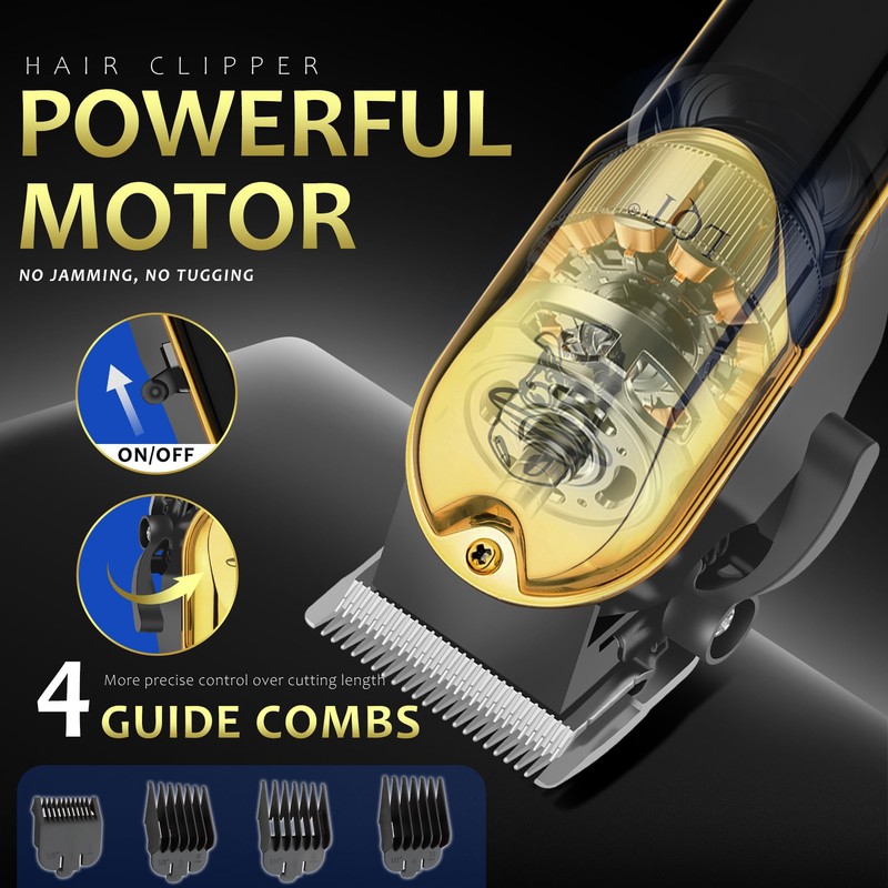 Hair Clippers for Men with LED Display, 3-Piece Grooming Kit