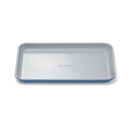Caraway Nonstick Ceramic Small Baking Sheet (9x13”) – Non-Toxic, PTFE & PFOA Free – Oven Safe – Aluminized Steel Core – Mini Sheet Pan for Baking, Roasting & More - Slate
