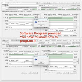 LTE WCDMA ICCID SIM USIM 4G Secure Card Reader Writer Programmer with 5pcs Blank Programable Card + SIM Personalize Tools ONLY for Windows System by XCRFID