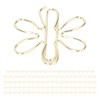 Yosoo 100Pcs Gold Metal Paper Clips, Cute Flower Shape, Anti