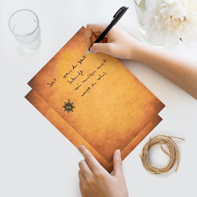 Vintage Stationery Paper and Envelopes Set - 24 Sheets Classic