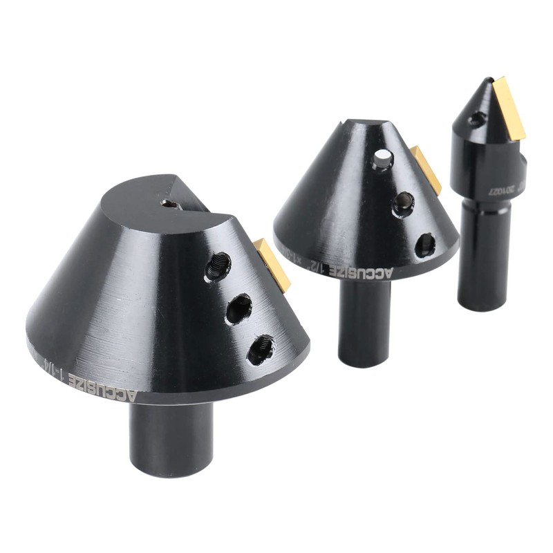 Accusize Industrial Tools 1/4'', 1/2'' and 1-1/4'' 60 Degree Indexable