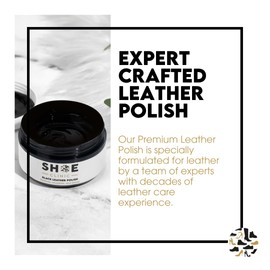 Leather Polish | 100ml / 3.4oz | Leather Shoe Cream | Recolor & Condition Leather Shoes & Boots | Available in 7 Colors