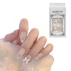 BRDXOOL Women's Nails Bow Nails Almond Nails Bright Colour Nail