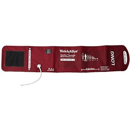 Welch Allyn REUSE-12L-1SC FlexiPort Reusable Blood Pressure Cuffs with Screw-Type Connector, Large Adult Long, Size 12L