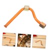 Operitacx Air Compressor Exhaust Pipe Hose Flexible Aluminium Pipe for