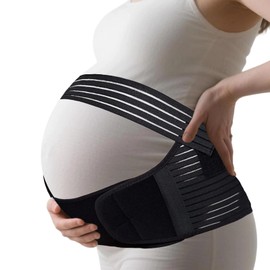 XOPOZON 3-in-1 Belly Belt Pregnancy, Belly Band Pregnancy, Pregnancy Belt Car, Pregnancy Belt, Pregnancy Belt, Relief from Abdomen, Pelvis and Hips During Pregnancy