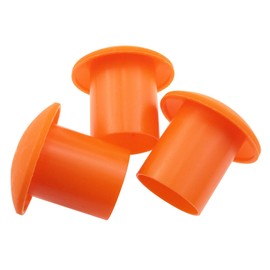 Zangc Plastic Rebar Cap Construction Rebar Cap Mushroom Survey Rebar Cap Diameter 10-25mm Reinforced Orange 12 PCS