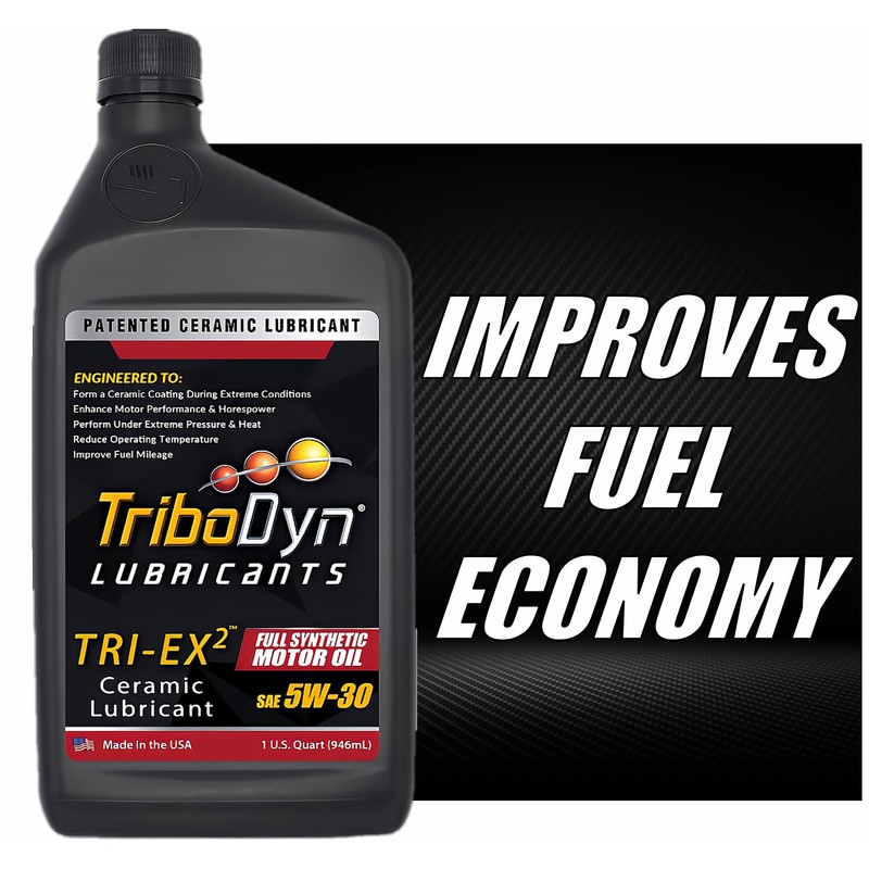 TriboDyn TRI-EX2 Synthetic Motor Oil with Ceramic Coating (5W-30, 5