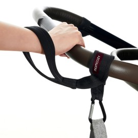 Momcozy Handle Strap for Baby Stroller | Safety Wrist Leash | Adjustable Pram Wheelchair Hand Leash | with Hooks for Storing Items | Security-Accessory for Child Safety