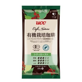 UCC Cafe Nature Organic Cultivation + RA Certified City Roast (Powder) 3.5 oz (100 g) x 5 Bags