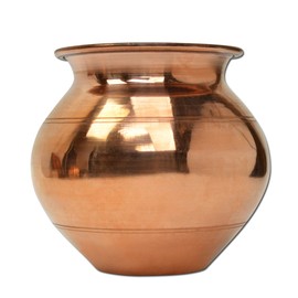 Jug Ayurvedic Product Water Pitcher Handmade Indian Lota Copper (Large)