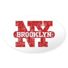 CafePress Brooklyn New York Oval Car Bumper Sticker