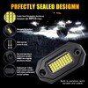 4Pods Metal Bright Pure White LED Rock Lights Kit,Per pod