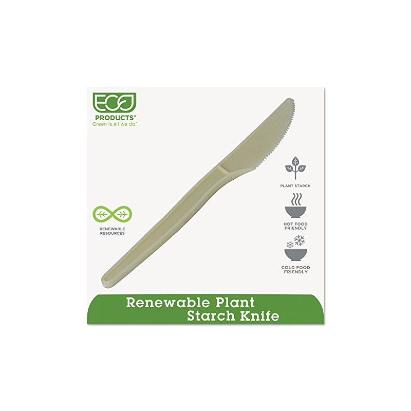 ECO Products EPS001PK Plant Starch Knife - 7-Inch, 50/PK