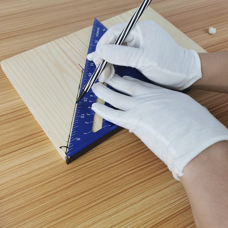 ASNOMY Imperial Triangle Ruler - 7 Inch & 12 Inch