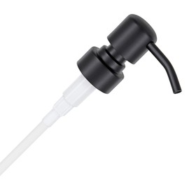 Stainless Steel Liquid Soap Dispenser Pump Replacement 'Zagreb' with 28mm thread e.g. Jack bottle Upcycling (Matte black)