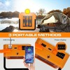Solar Rechargeable Multifunctional Searchlight, Outdoor Portable LED Light Handle, Portable