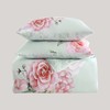 Bebejan Rose on Misty Green 100% Cotton 5 Piece Comforter