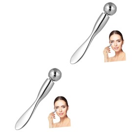 Housoutil 2pcs Eye Cream Massage Stick Dual-ended Tool for Eye Cream Application Absorption for Reducing Puffiness Edema