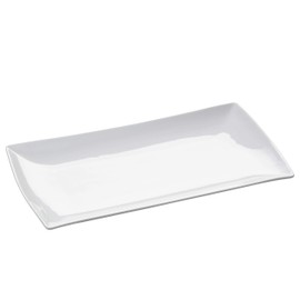 Maxwell & Williams JX250033 Platte eckig 30 x 17 cm – Porzellan Weiß – Serie East meets West – in Geschenkbox