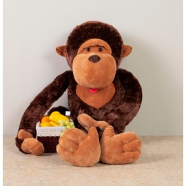 YunNasi Giant Monkey Teddy Large Cuddly Animal Plush Doll Toy Gift for Children Girlfriends XL/80cm