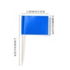 Mflagperft Blank Toothpick Flags Labeling Marking Flag Small Mini Stick