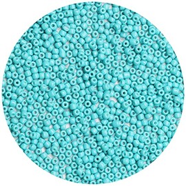 ORNSHIZI 3mm Lake Blue Seed Beads 8/0 50gram About 1780pcs Seed Beads for Making Wrist Bracelet Earring Necklace Jewelry .