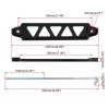 Unbranded Universal Aluminum Car Battery Tie Down Holder Mount Bracket