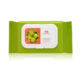 Holika Holika (1+1) 데일리 프레시 촉촉 올리브 클렌징 티슈 60매 (1+1) Daily Fresh Moisturizing Olive Cleansing Wipes 60 Sheets
