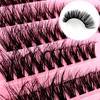 Eyelash Extensions Set, 200 Pieces, Fluffy Artificial Eyelash Clusters, Lashes